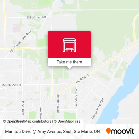 Manitou Drive @ Amy Avenue map