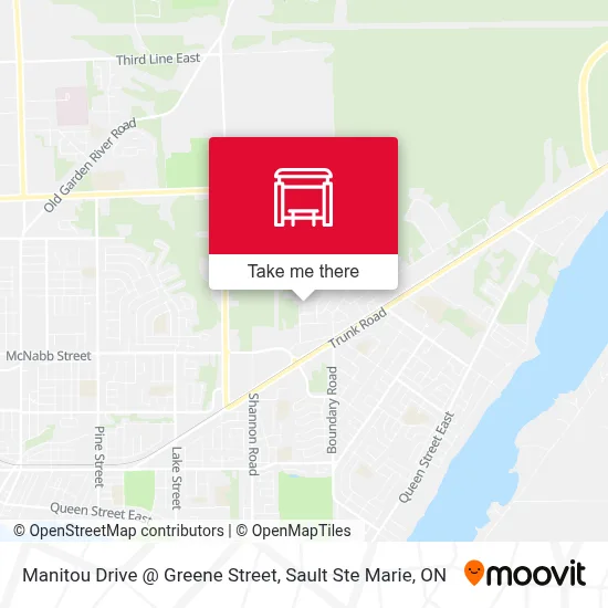 Manitou Drive @ Greene Street map