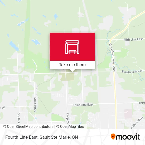Fourth Line East map