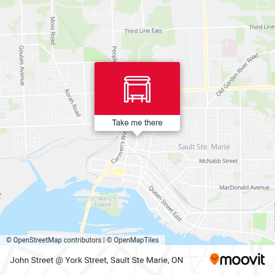 John Street @ York Street map