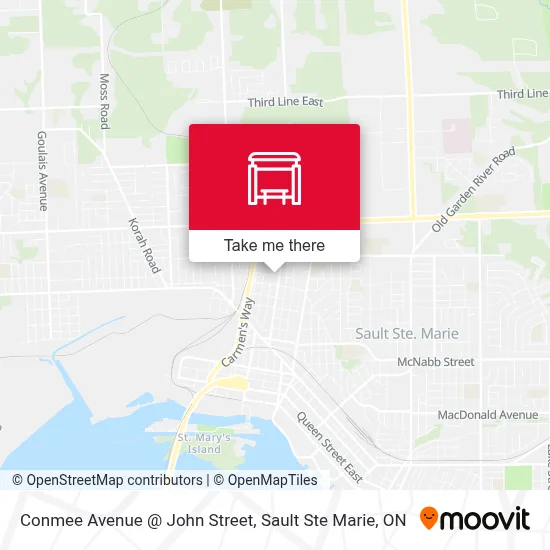 Conmee Avenue @ John Street map