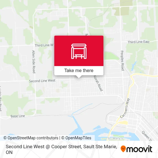 Second Line West @ Cooper Street map