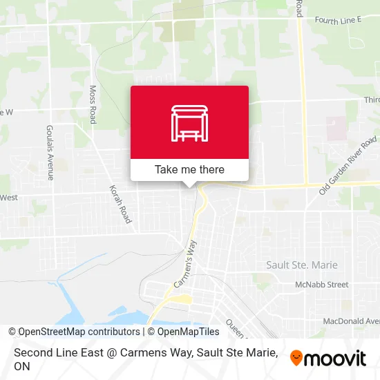 Second Line East @ Carmens Way map