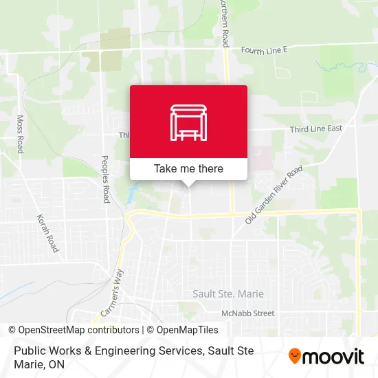 Public Works & Engineering Services map