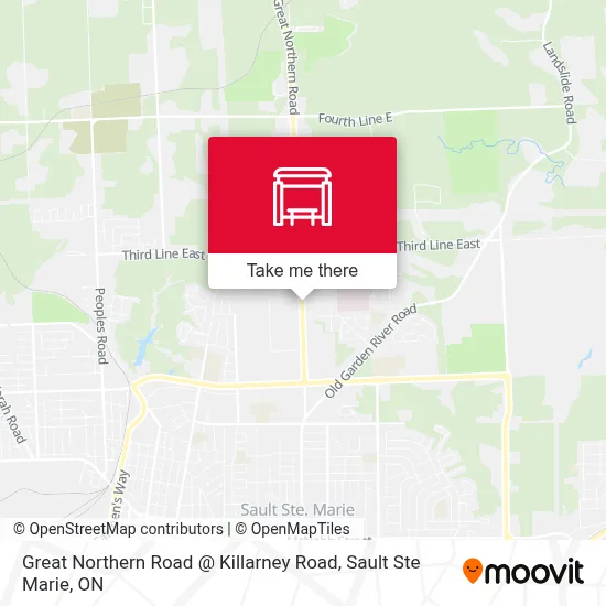 Great Northern Road @ Killarney Road map