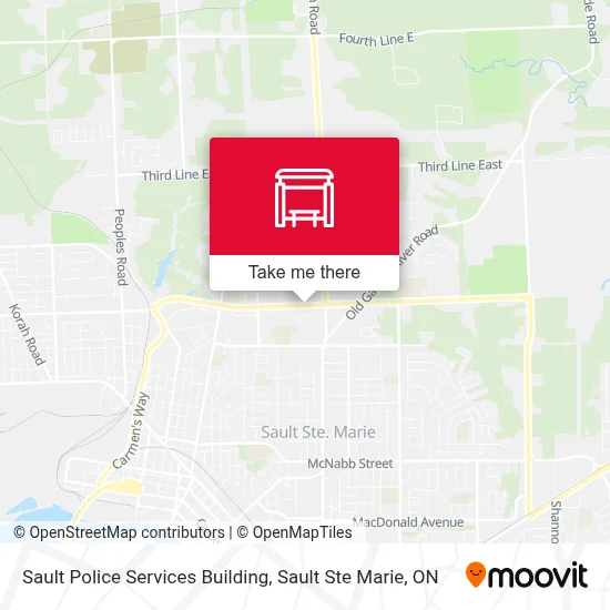 Sault Police Services Building map