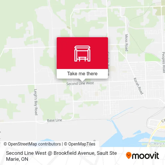 Second Line West @ Brookfield Avenue map