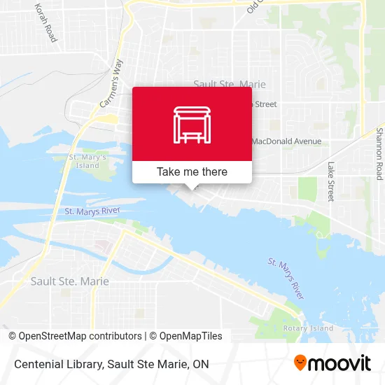 Centenial Library map