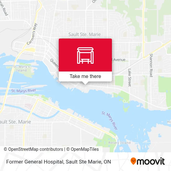 Former General Hospital map