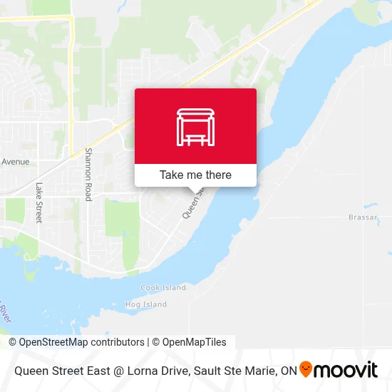 Queen Street East @ Lorna Drive map