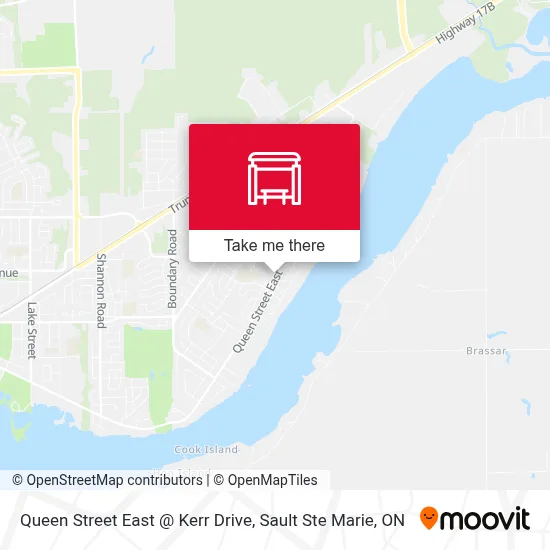 Queen Street East @ Kerr Drive map