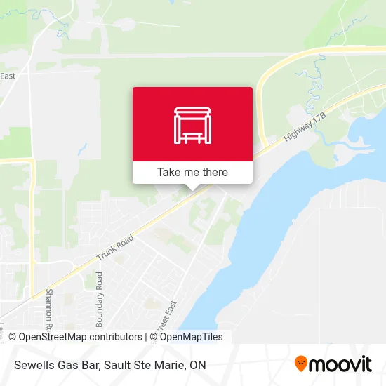 Sewells Gas Bar map