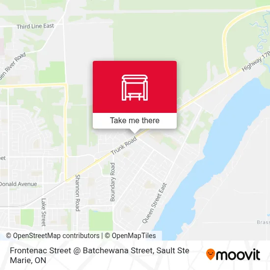 Frontenac Street @ Batchewana Street map