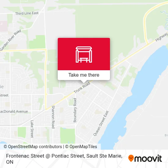 Frontenac Street @ Pontiac Street map