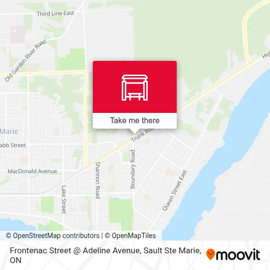 Frontenac Street @ Adeline Avenue map