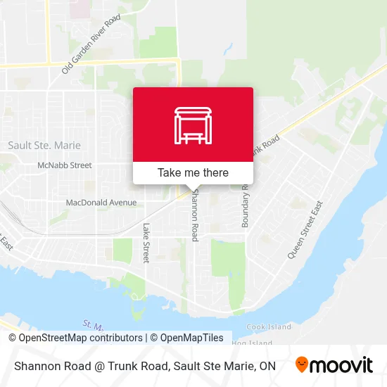 Shannon Road @ Trunk Road map