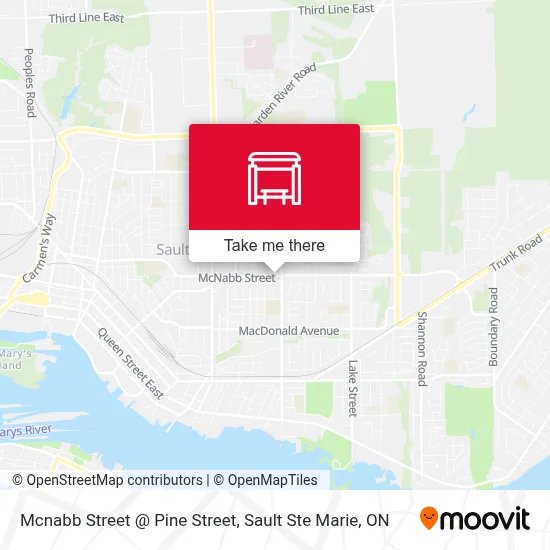 Mcnabb Street @ Pine Street map