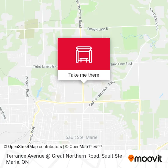 Terrance Avenue @ Great Northern Road map