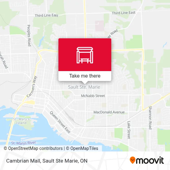 Cambrian Mall map
