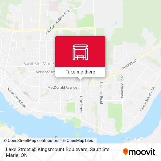 Lake Street @ Kingsmount Boulevard map