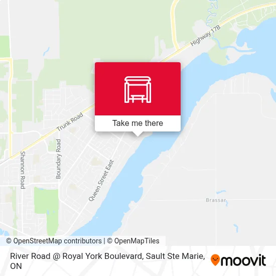 River Road @ Royal York Boulevard map