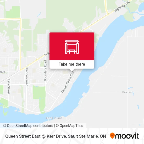 Queen Street East @ Kerr Drive map