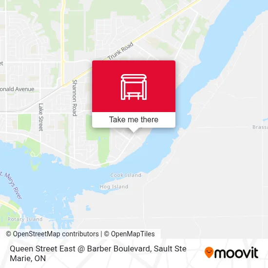 Queen Street East @ Barber Boulevard map