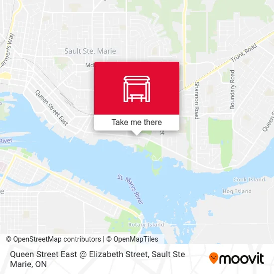 Queen Street East @ Elizabeth Street map