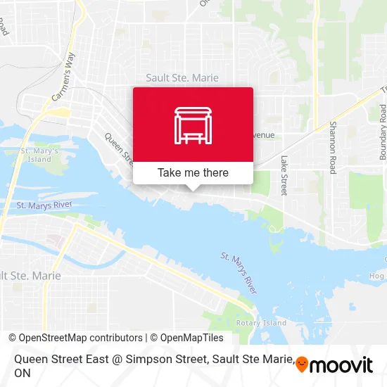 Queen Street East @ Simpson Street map