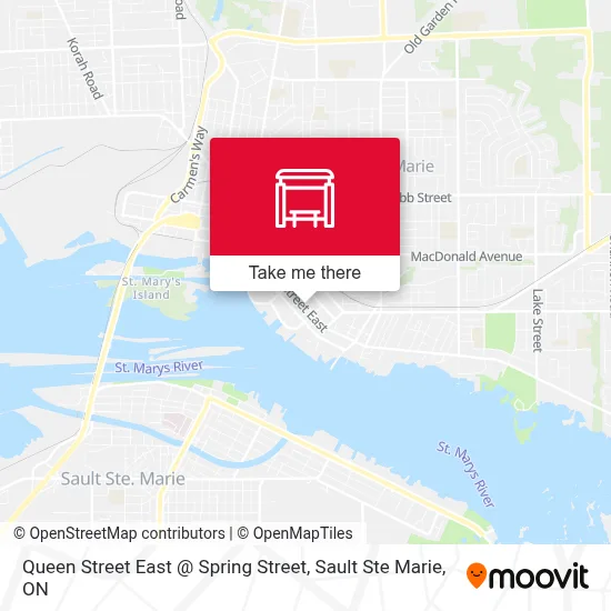 Queen Street East @ Spring Street map