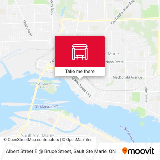 Albert Street E @ Bruce Street map
