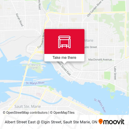 Albert Street East @ Elgin Street map
