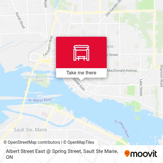 Albert Street East @ Spring Street map