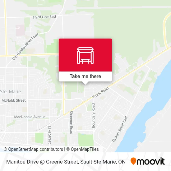 Manitou Drive @ Greene Street map