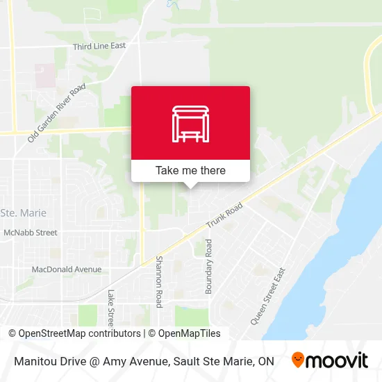 Manitou Drive @ Amy Avenue map