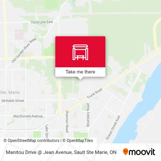 Manitou Drive @ Jean Avenue map