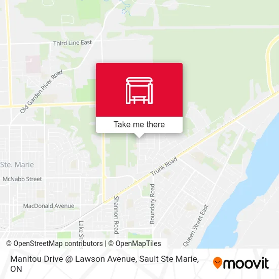 Manitou Drive @ Lawson Avenue map