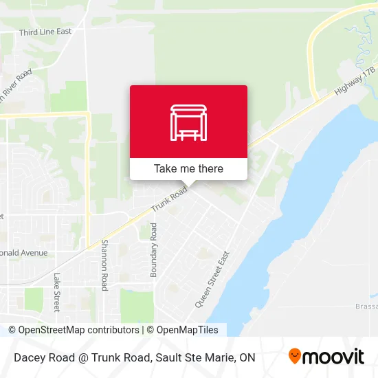 Dacey Road @ Trunk Road map