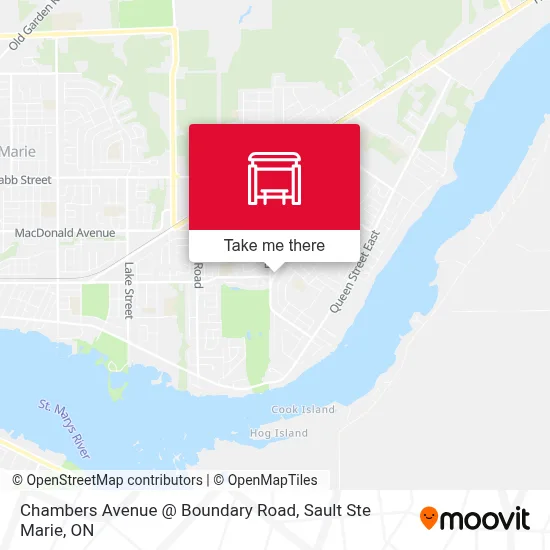 Chambers Avenue @ Boundary Road map