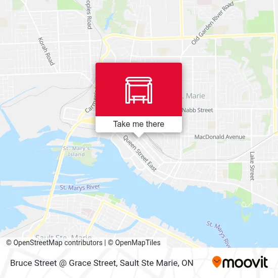 Bruce Street @ Grace Street map