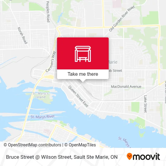 Bruce Street @ Wilson Street map