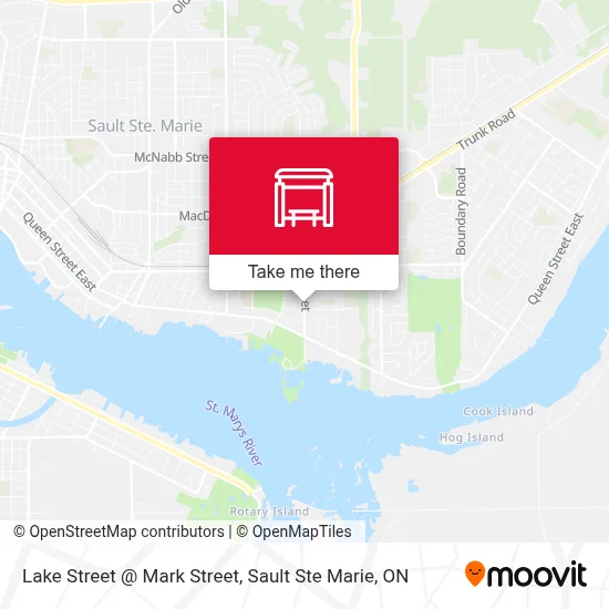 Lake Street @ Mark Street map