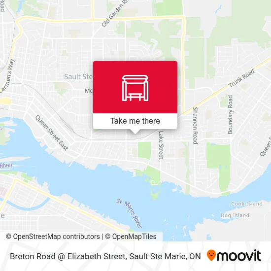 Breton Road @ Elizabeth Street map