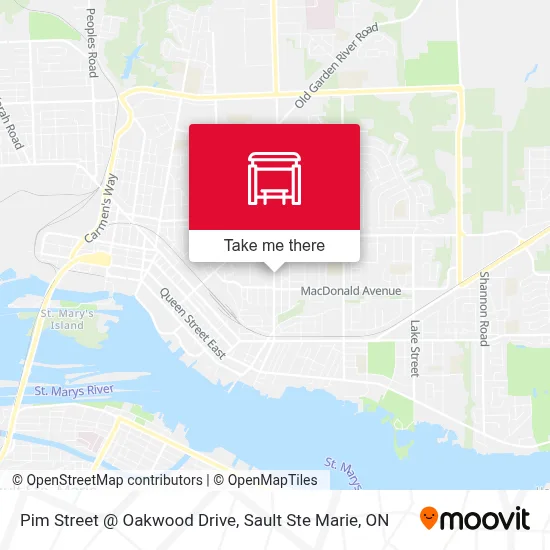Pim Street @ Oakwood Drive map
