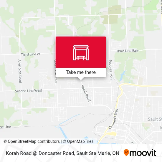 Korah Road @ Doncaster Road map