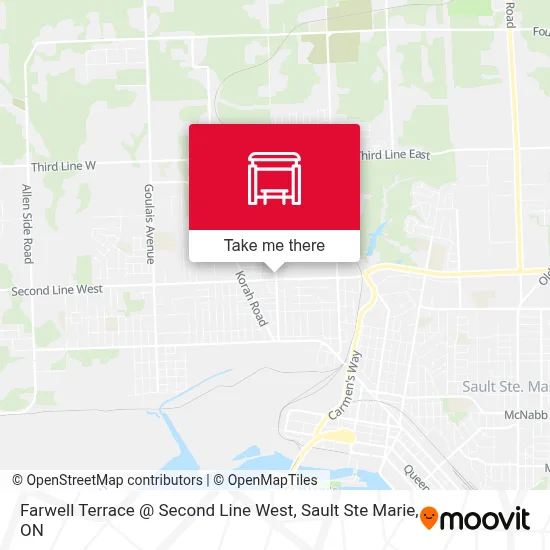 Farwell Terrace @ Second Line West map