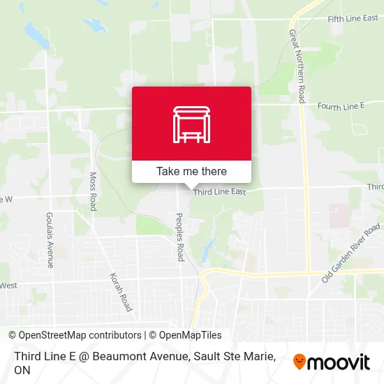 Third Line E @ Beaumont Avenue map