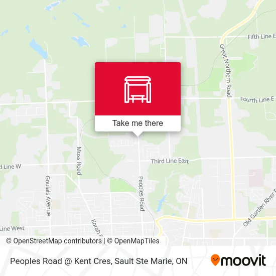 Peoples Road @ Kent Cres map