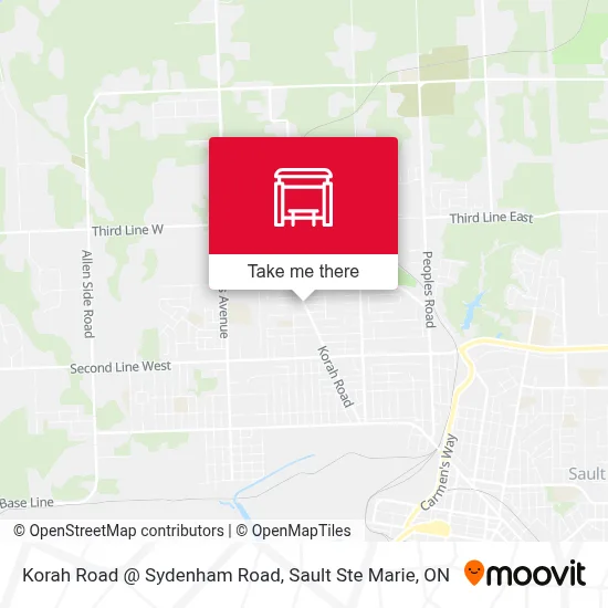 Korah Road @ Sydenham Road map