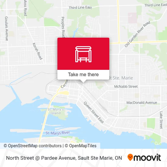 North Street @ Pardee Avenue map